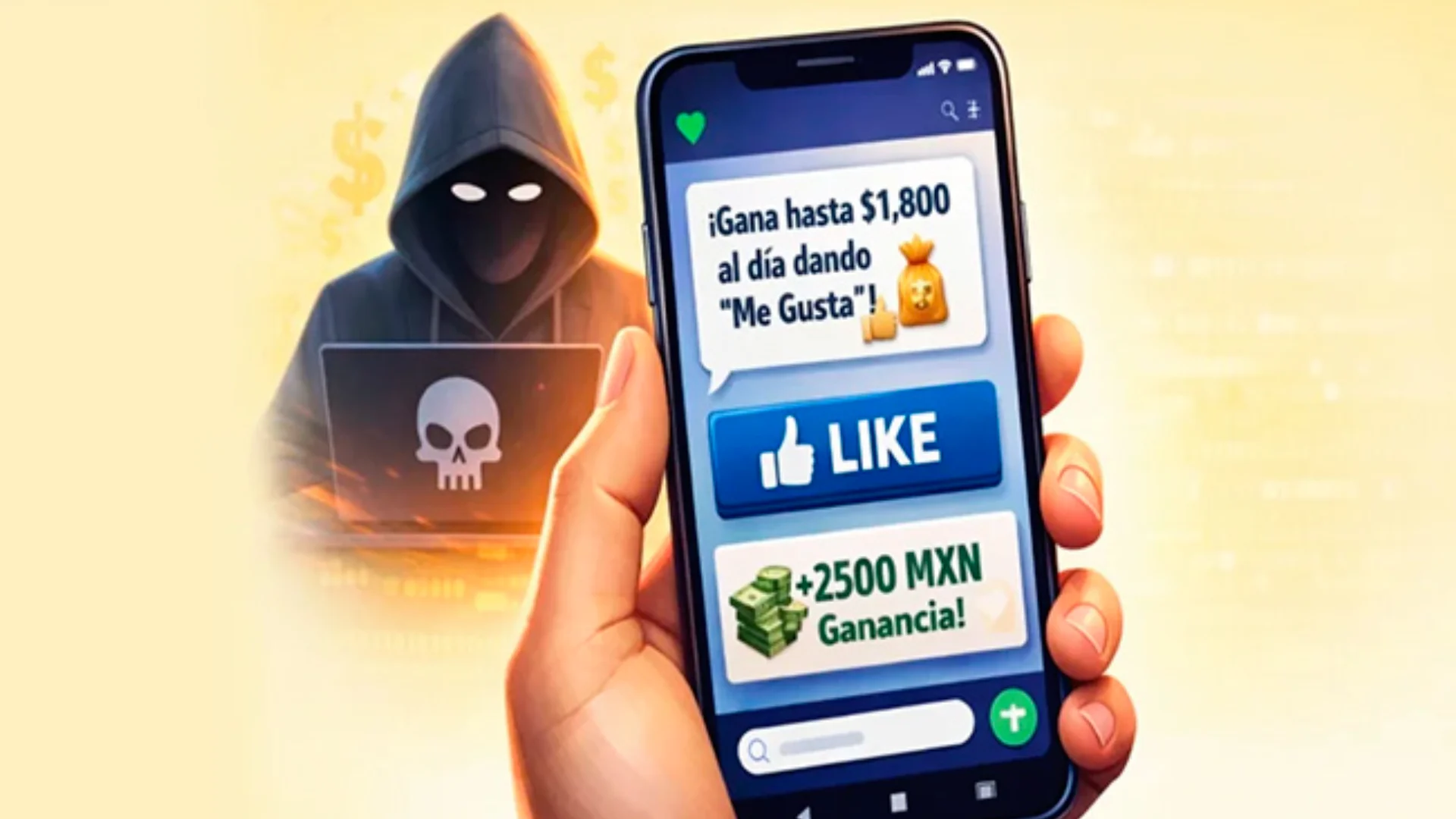 Si te ofrecen dinero a cambio de dar likes ¡Cuidado! Advierten sobre ciberestafas