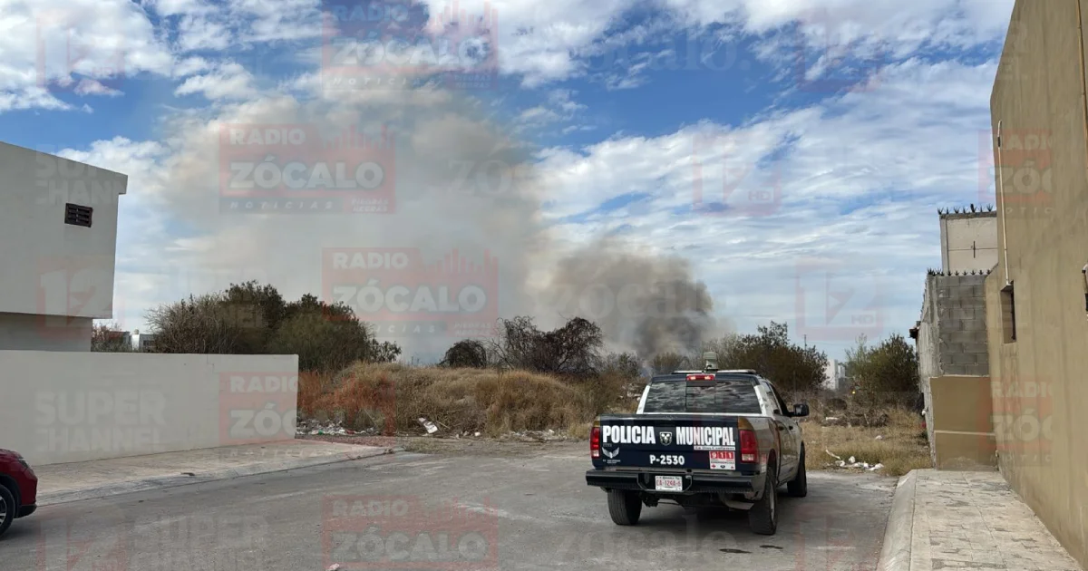 Más de una hectárea de baldío consumida por incendio en Piedras Negras