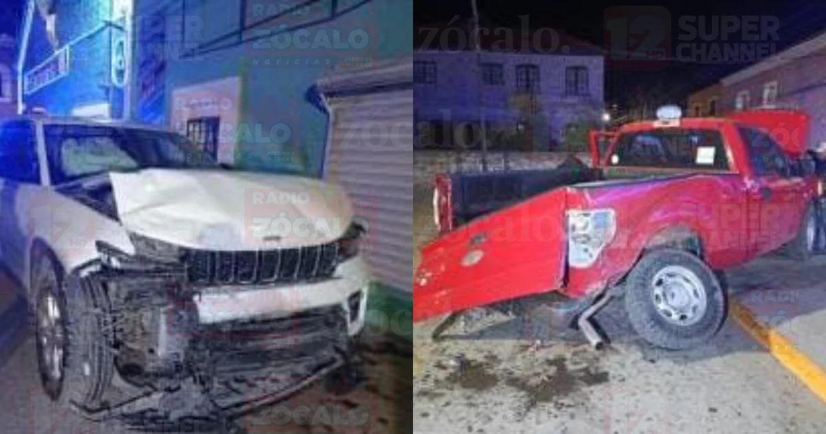 Detienen a conductor tras choque por pasarse el alto en Múzquiz