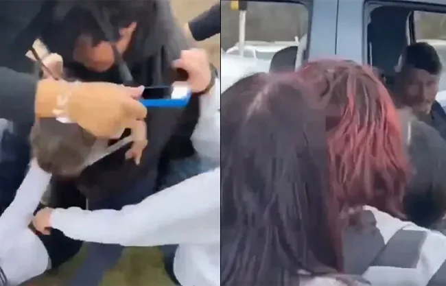 Luego de que el hombre comenzó a golpear a la estudiante, sus compañeros la defendieron y el caso quedó bajo investigación.