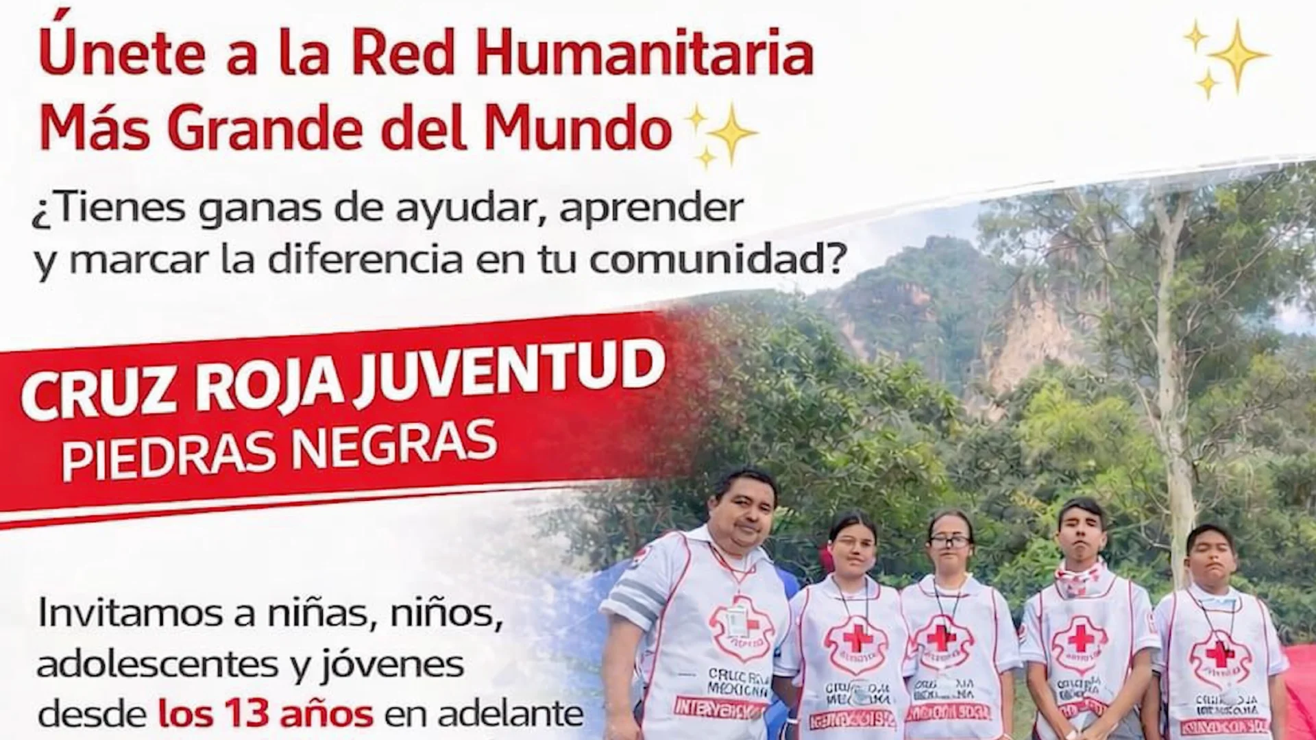 Cruz Roja mantiene abierta invitación a integrarse a grupo de juventudes