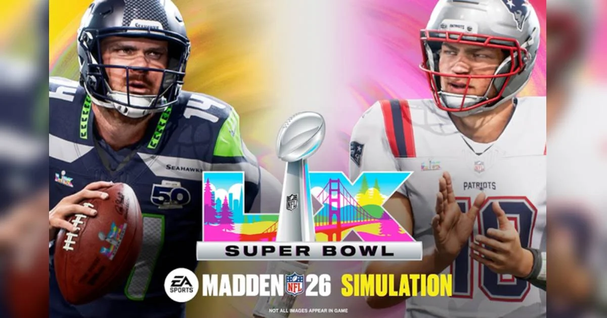 ¿Quién ganará el Super Bowl LX según predicción del Madden 26?