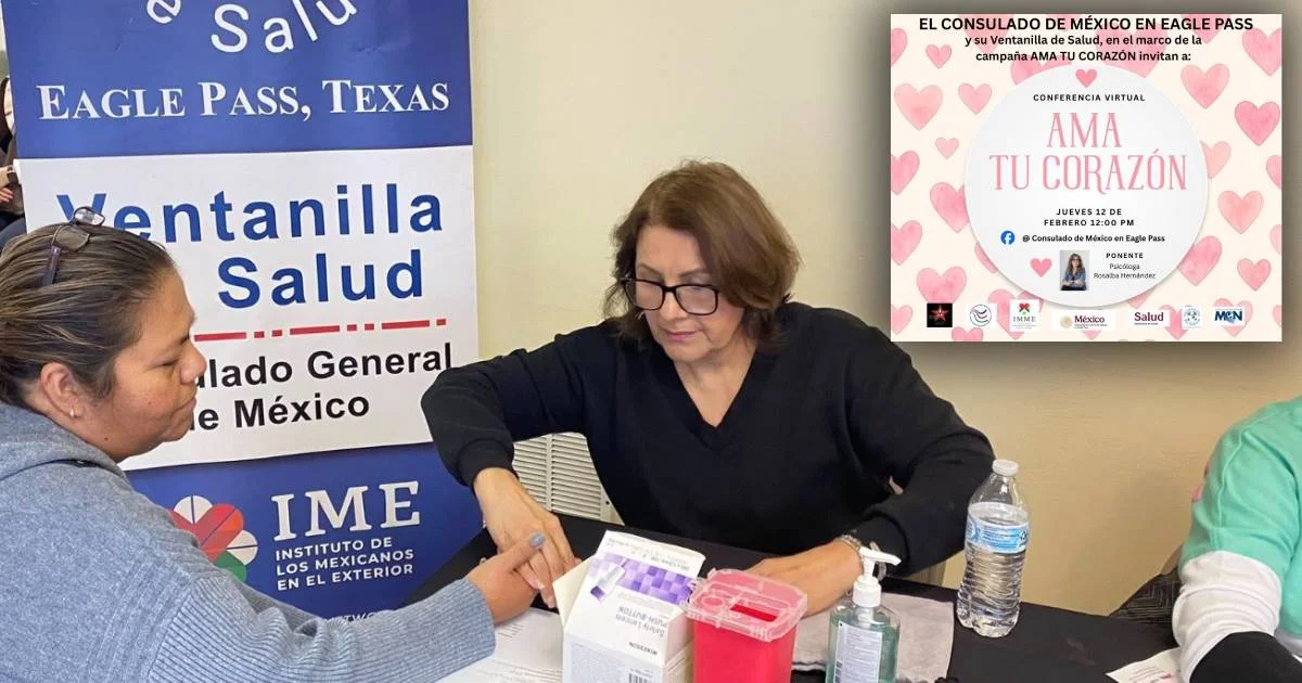 Lanza Consulado de México en Eagle Pass campaña “Ama tu Corazón”