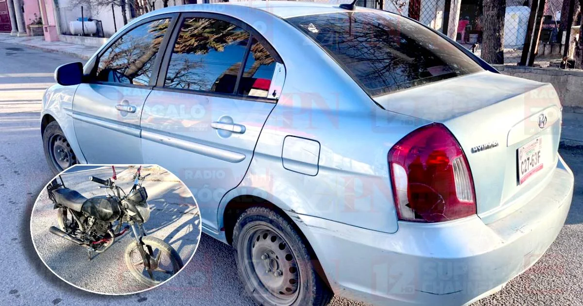 Joven motociclista provoca accidente vial en colonia Benito Juárez