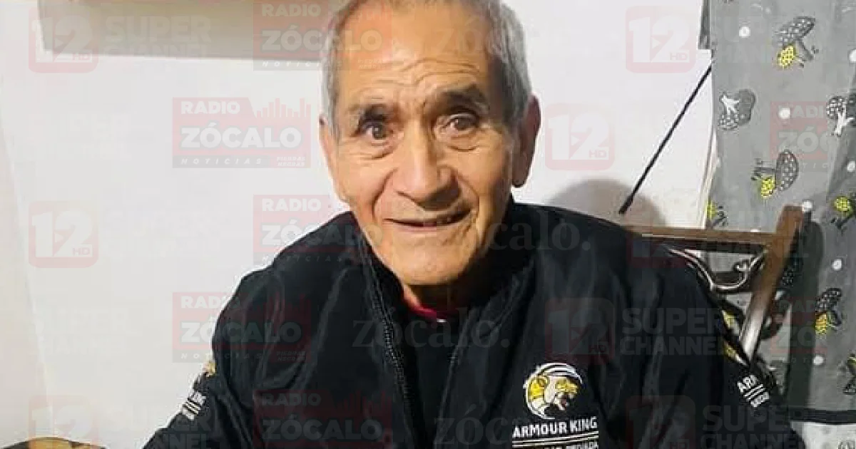 El adulto mayor fue localizado sano y salvo.