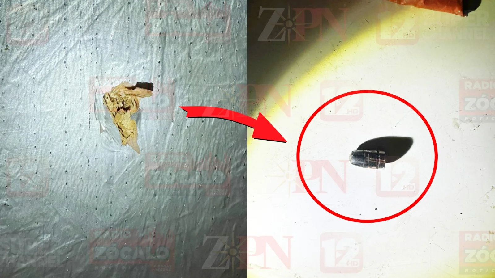 Bala perdida impacta vivienda en la colonia Vieja Americana