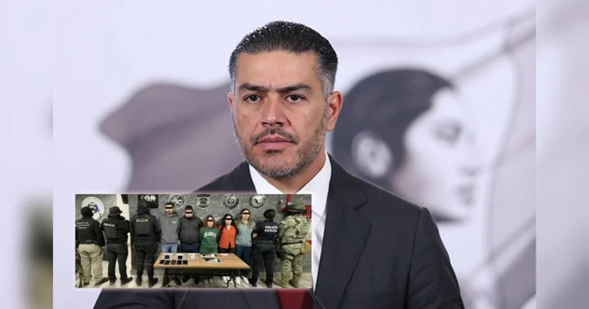 Anuncia Harfuch detención de seis miembros del Cártel del Noreste en Torreón