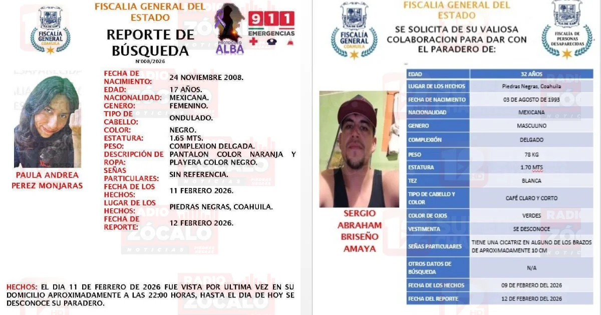 Una menor es de la colonia Nueva República y no se sabe su paradero desde hace tres días.