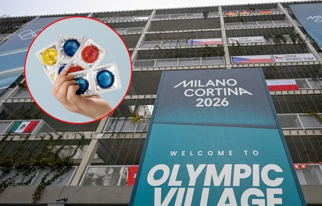 Para Milán-Cortina, solo hay 2 mil 900 deportistas porque hay varias sedes y muchos optaron por hoteles, por lo que solo hubo 10 mil preservativos