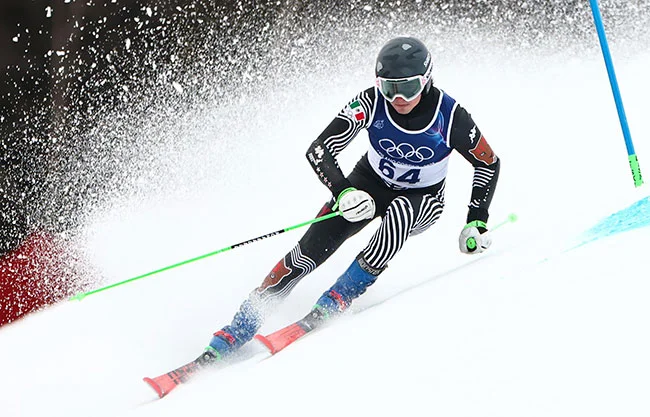 Gaxiola debutó en unos Olímpicos de Invierno y se va de Milán con el lugar 53 en el Slalom Gigante