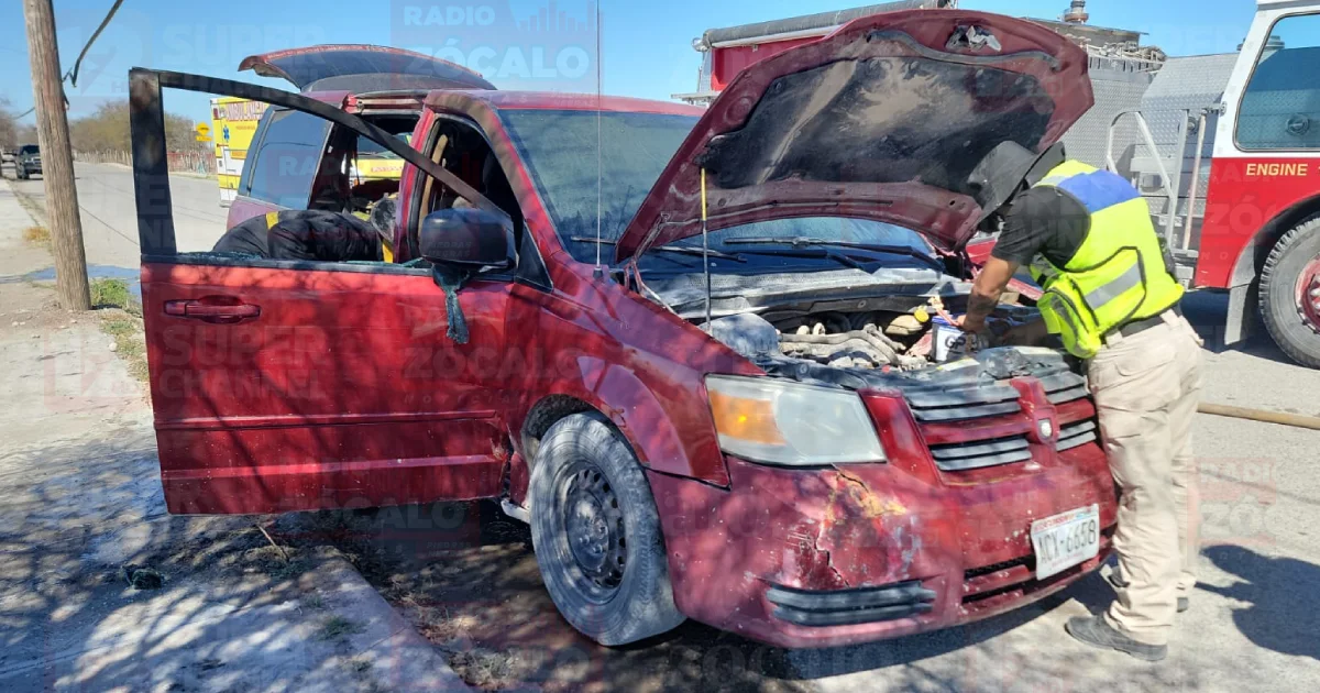 La batería del vehículo fue desconectada para prevenir cualquier peligro adicional