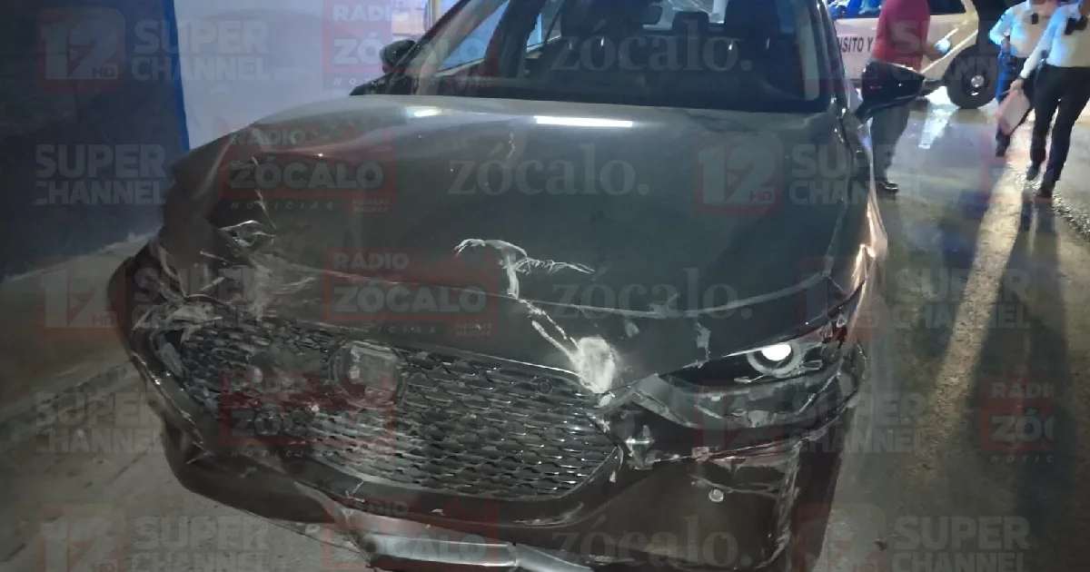 Detienen a conductor ebrio tras choque en el Libramiento Manuel Pérez Treviño