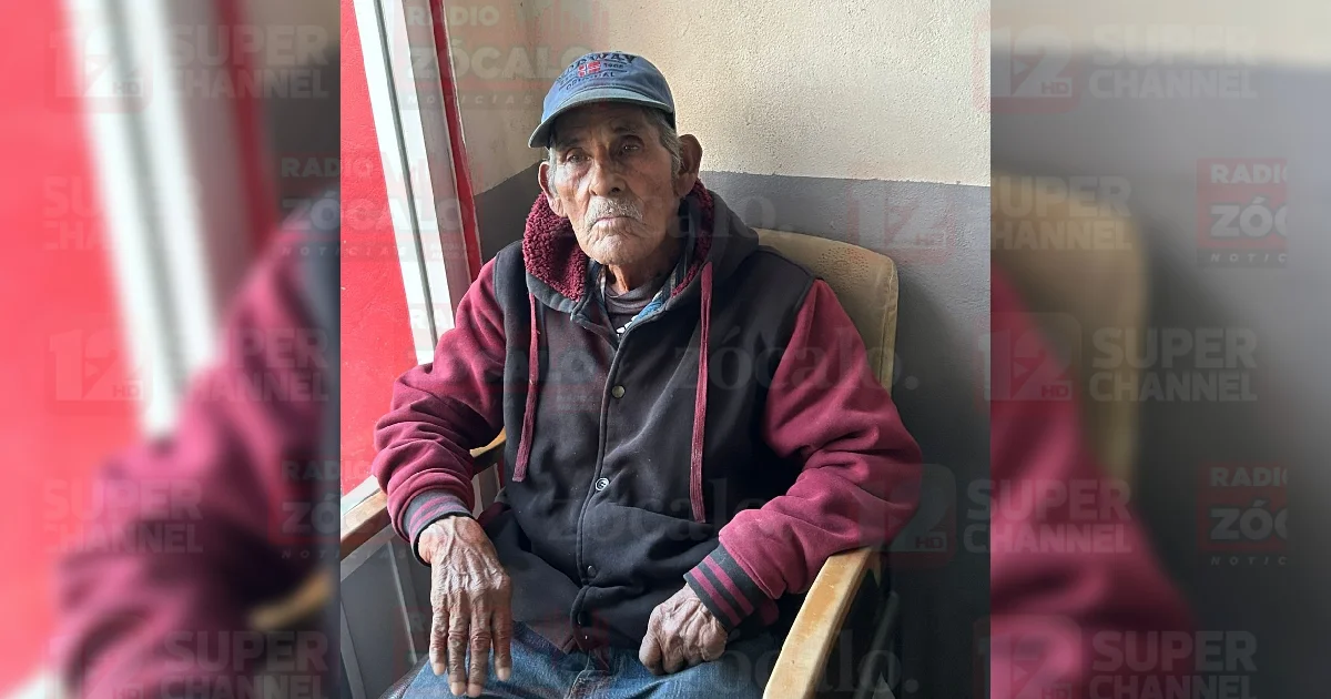 Don Alfredo Morado, de 86 años, viajó desde Piedras Negras pero no recordaba cómo llegar al destino