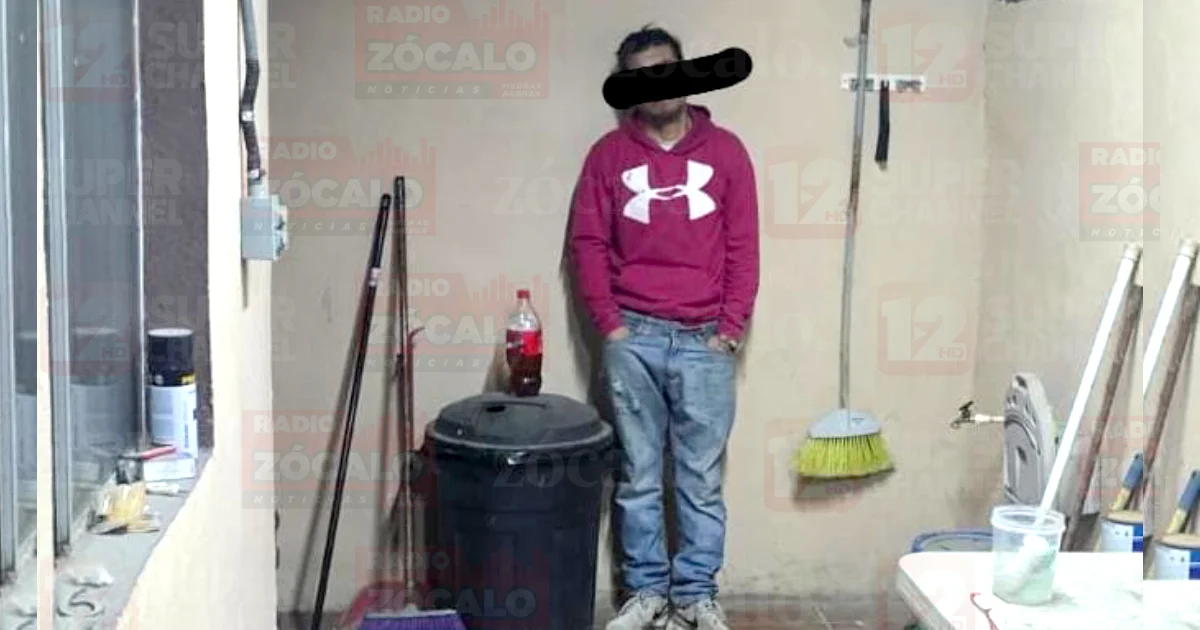 Sorprende a ladrón en su casa y lo entrega a la policía