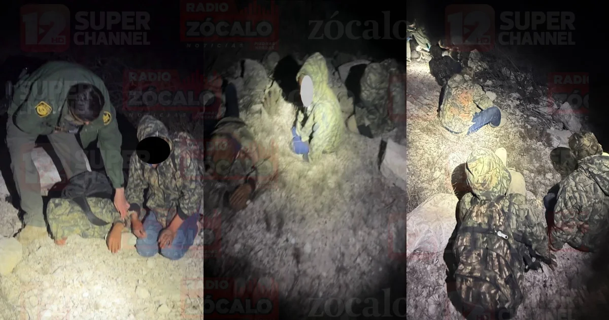 Interceptan a grupo de migrantes; tres son menores