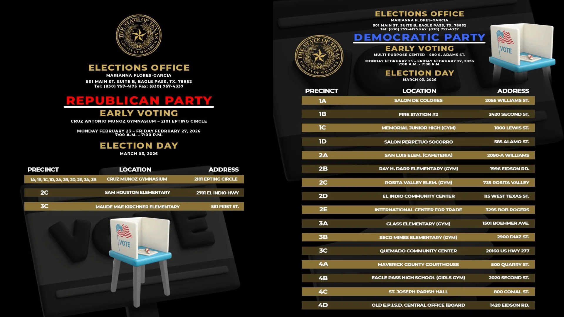 La Oficina de Elecciones reitera el llamado a los ciudadanos para que acudan este martes a ejercer su derecho al sufragio