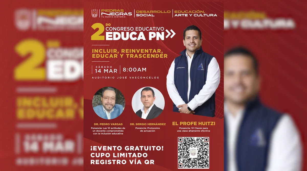 La cita será en el Auditorio José Vasconcelos este sábado 14 de marzo para todos los docentes de la localidad.