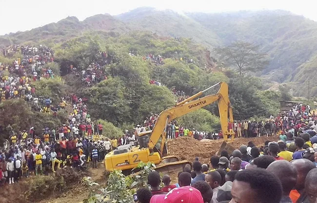 Derrumbe en mina del este del Congo deja más de 200 fallecidos