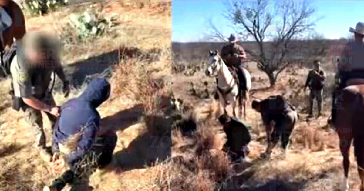 Patrulla montada captura migrante en rancho de Dimmit