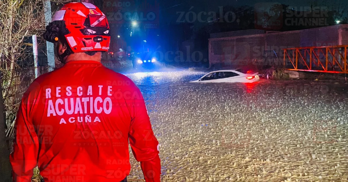 La tormenta registrada el martes dejó inundaciones, árboles caídos y vehículos varados en distintos puntos de Acuña