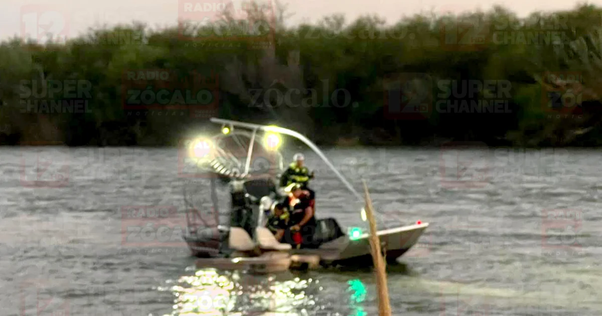 Rescatan del río Bravo a dos pescadores