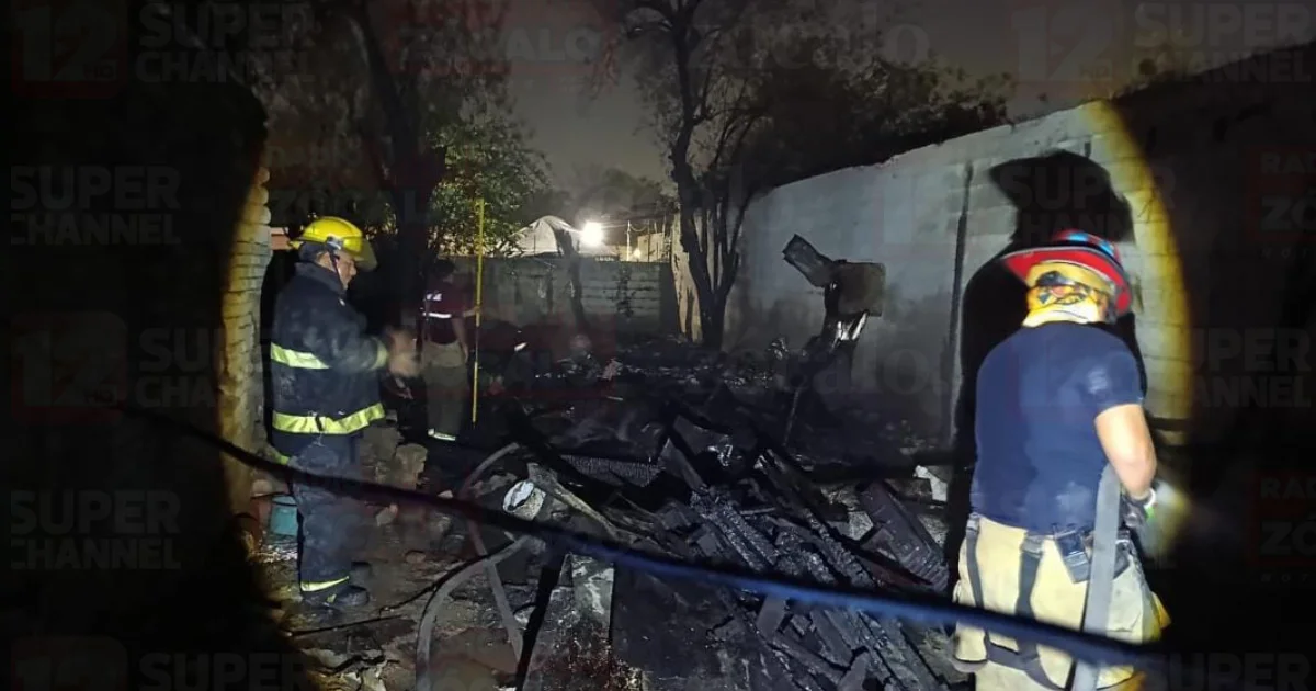 Adulto mayor logra salir ileso tras incendio en vivienda de la colonia Mundo Nuevo