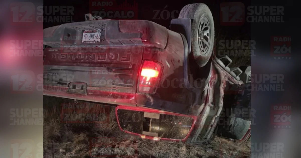 Familia lesionada tras aparatosa volcadura