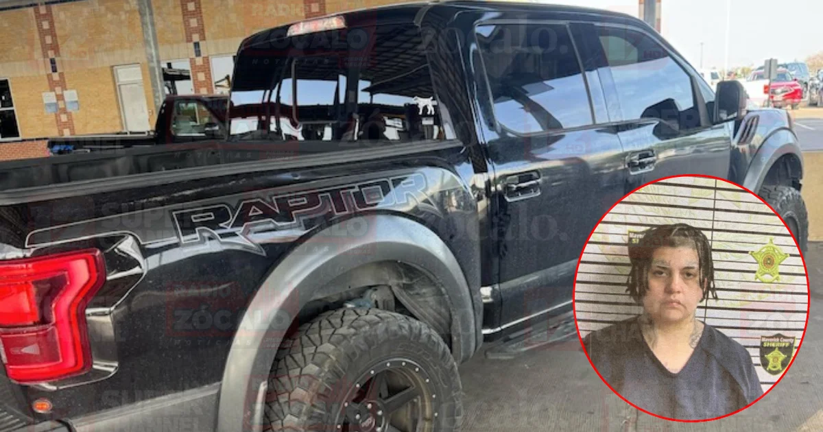 Mujer es detenida por manejar ‘Raptor’ robada