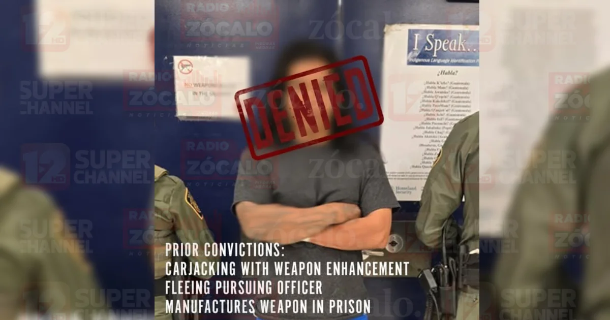 Patrulla Fronteriza frustra ingreso de criminal con largo historial