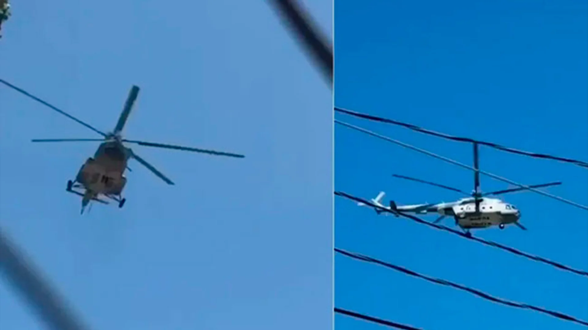 Habitantes notaron sobrevuelos y presencia militar en El Álamo; trascendió que habría varias detenciones.