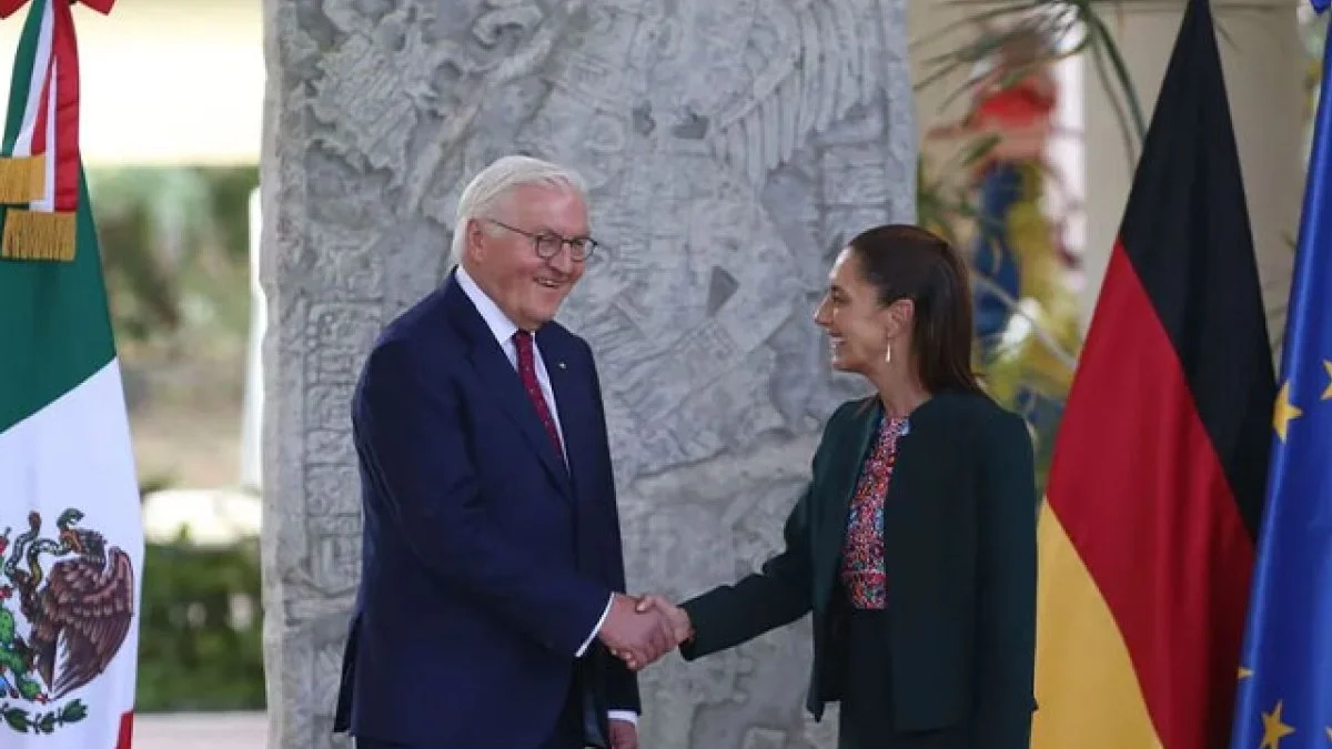 Sheinbaum se reúne con el presidente de Alemania, Frank-Walter Steinmeier, en Cancún