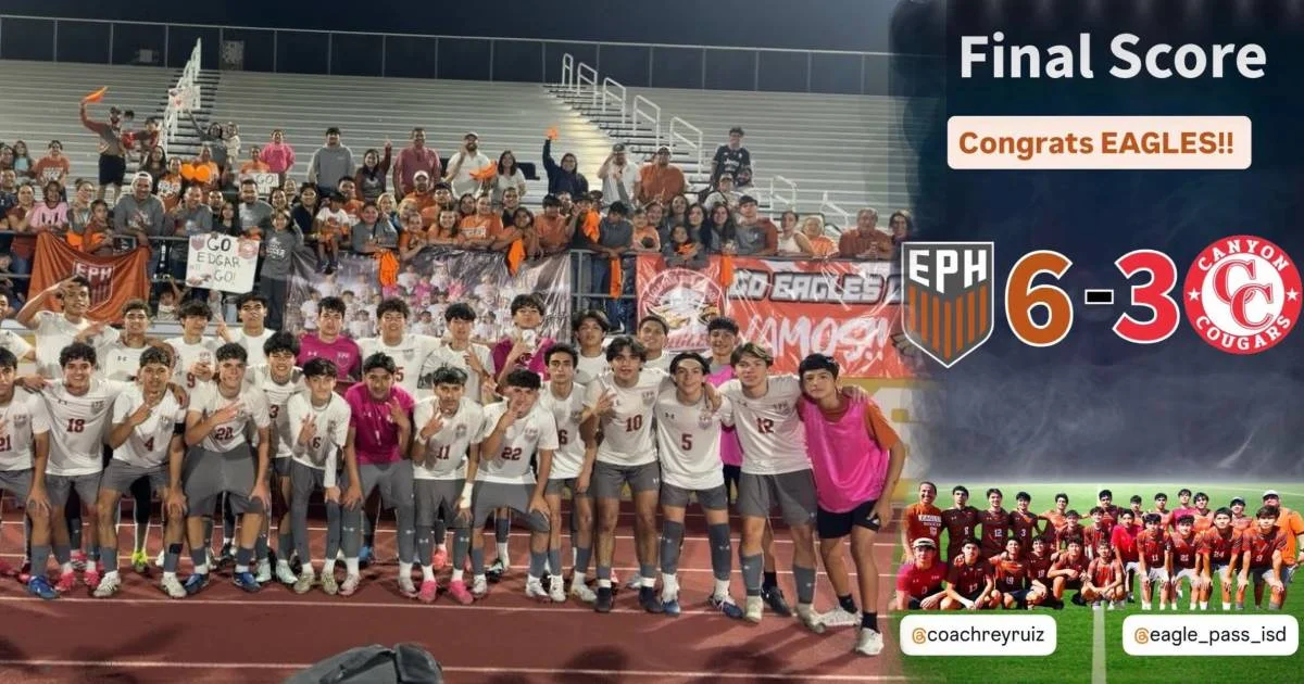 Eagles de la Eagle Pass High School avanzan tras ganar campeonato de etapa Bi-District
