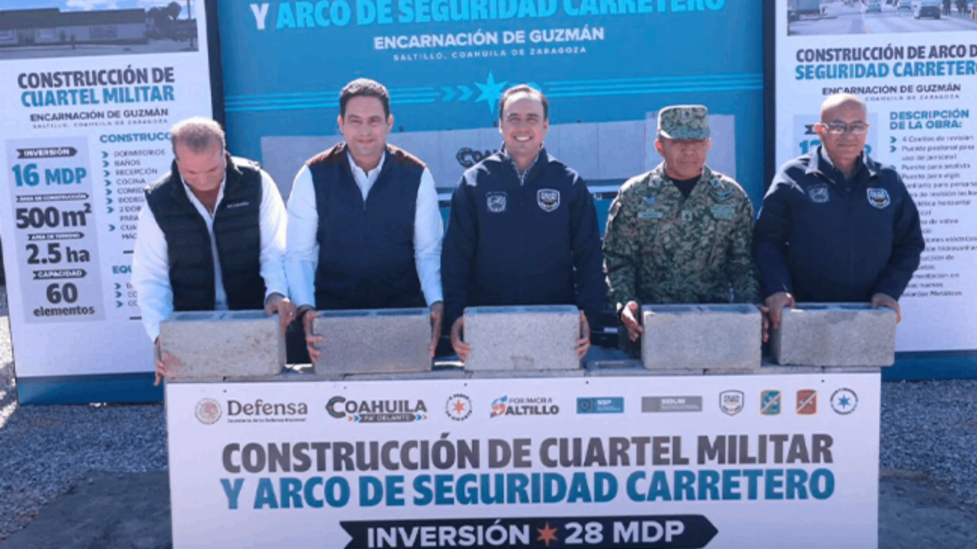 ‘Seguimos reforzando blindaje de Coahuila’; arranca Manolo construcción de cuartel militar