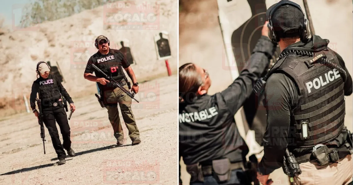 Constables de Eagle Pass realizan prácticas de tiro para mantener altos estándares de precisión y seguridad en su servicio a la comunidad.