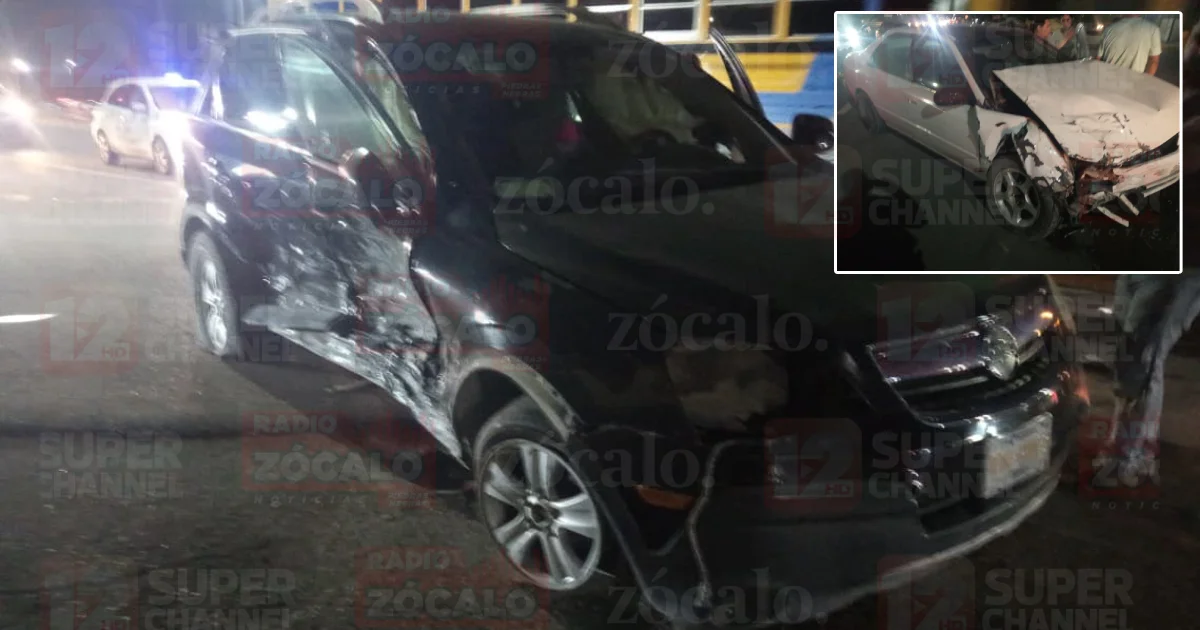 Choque en libramiento Emilio Mendoza deja cuantiosos daños