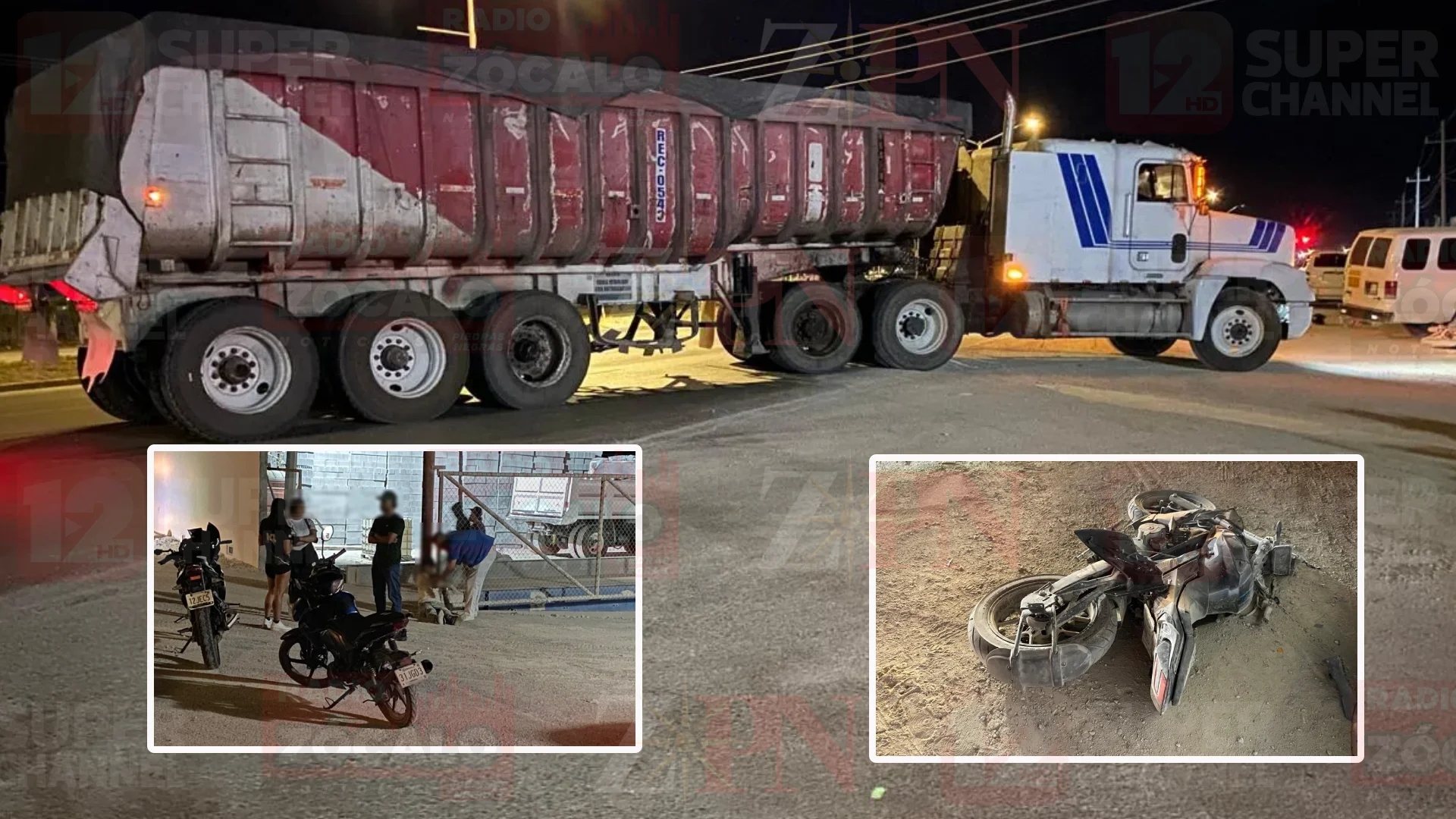 Motociclista resulta lesionado tras accidente con camión en Praderas