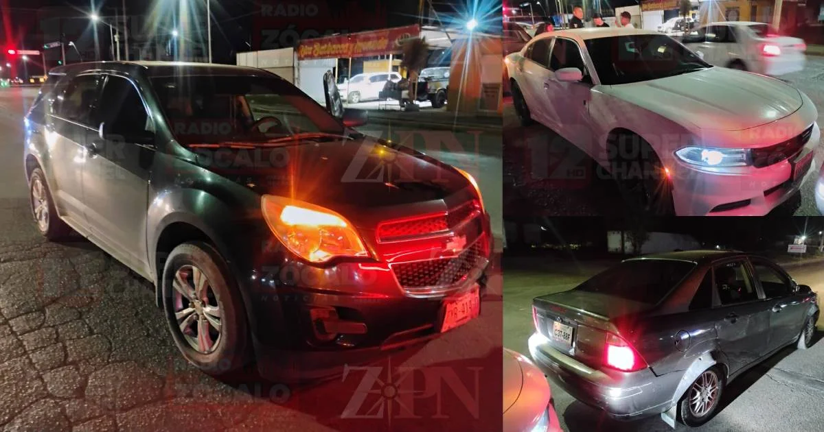 Percance vial deja tres autos involucrados