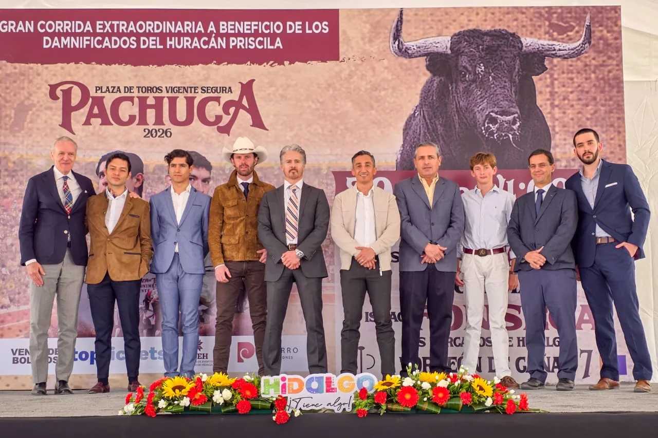 Presentan ‘Cartel Taurino con Causa’, a celebrarse en la Plaza “Vicente Segura” de Pachuca, Hidalgo