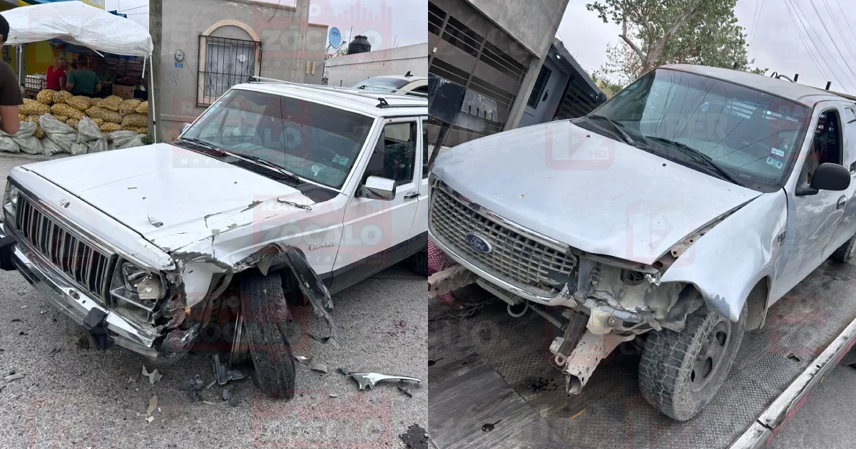 Accidente múltiple involucra a tres vehículos