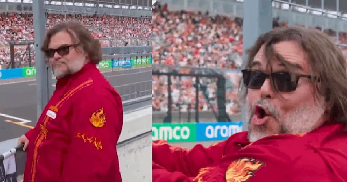 Jack Black protagoniza el arranque del Gran Premio de Japón y se hace viral