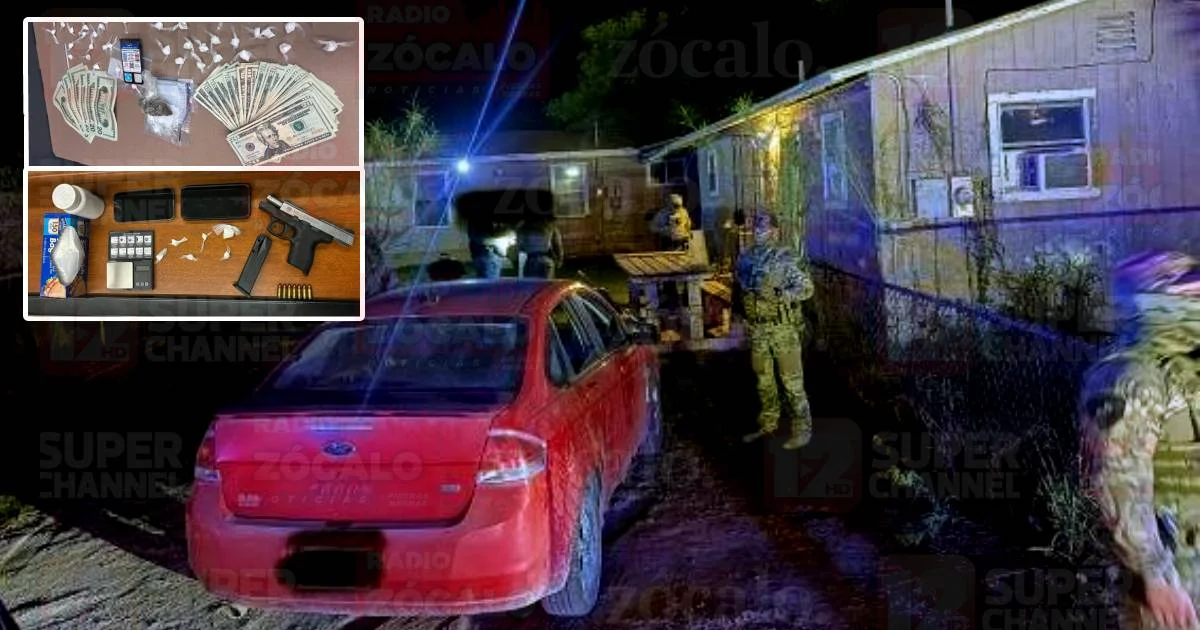 Durante uno de los cateos fue localizada un arma con reporte de robo