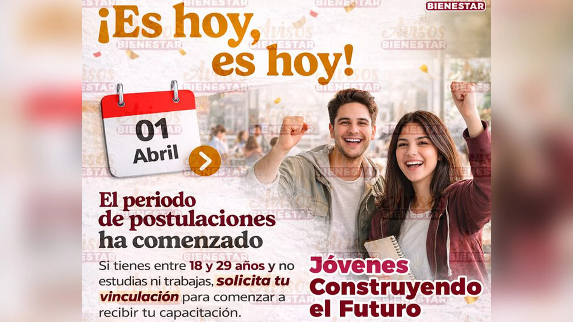 ¡Ya abrió la plataforma! Inicia el nuevo registro para Jóvenes Construyendo el Futuro 2026