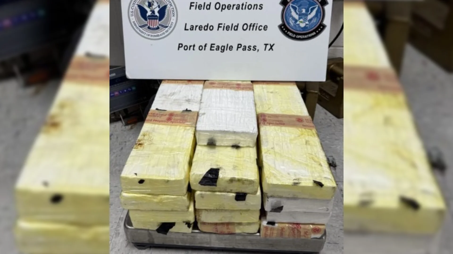 Incauta CBP 2.8 mdd de narcóticos en Eagle Pass