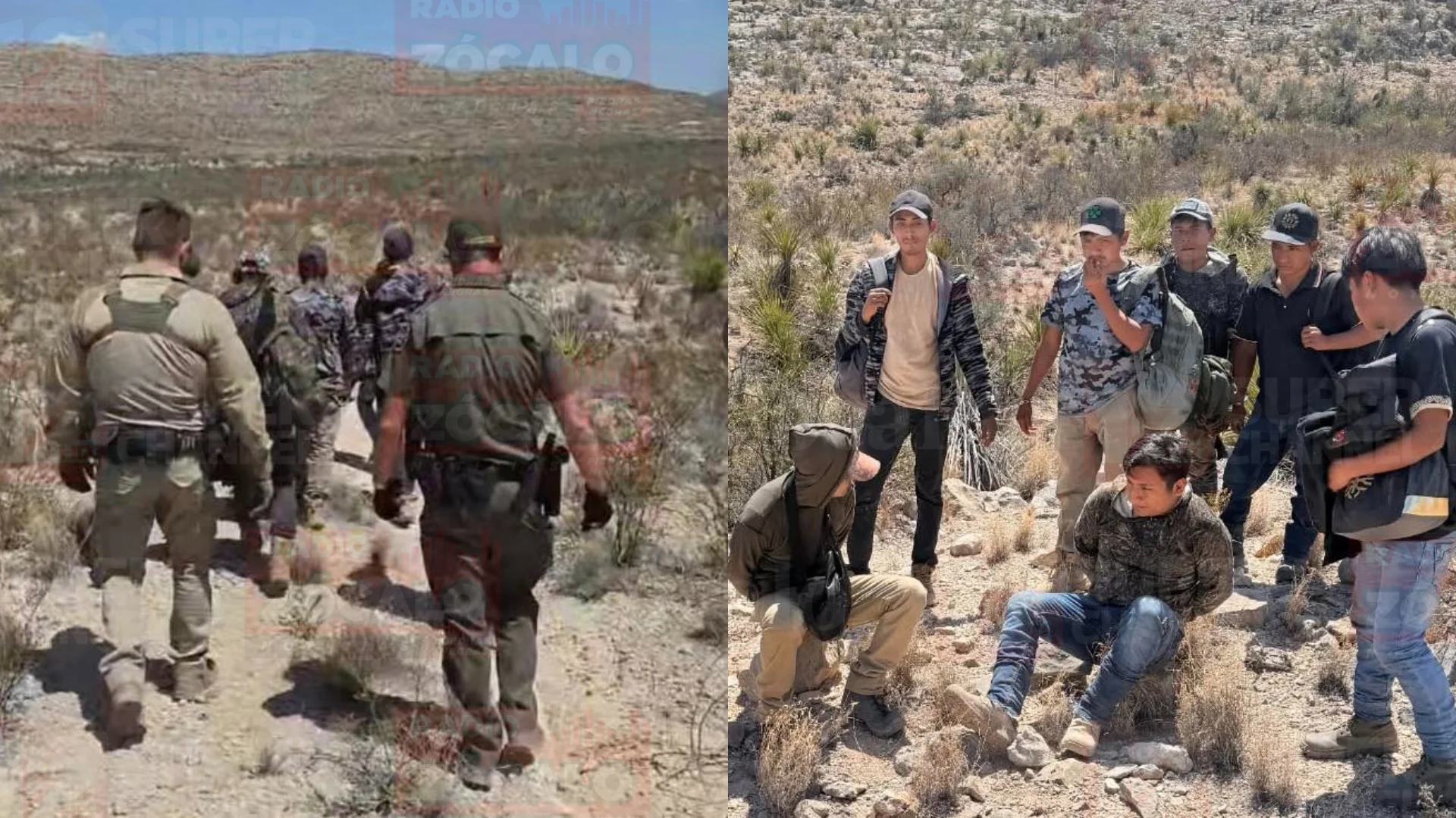 Dron detecta a siete migrantes en zona remota de Texas