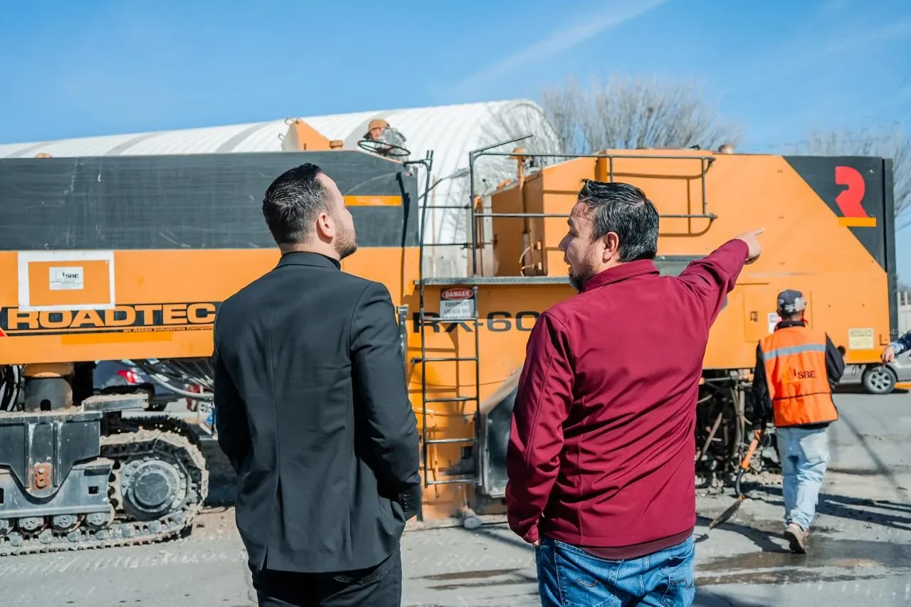 El tren de pavimentación permitirá agilizar mejoras en calles de Piedras Negras