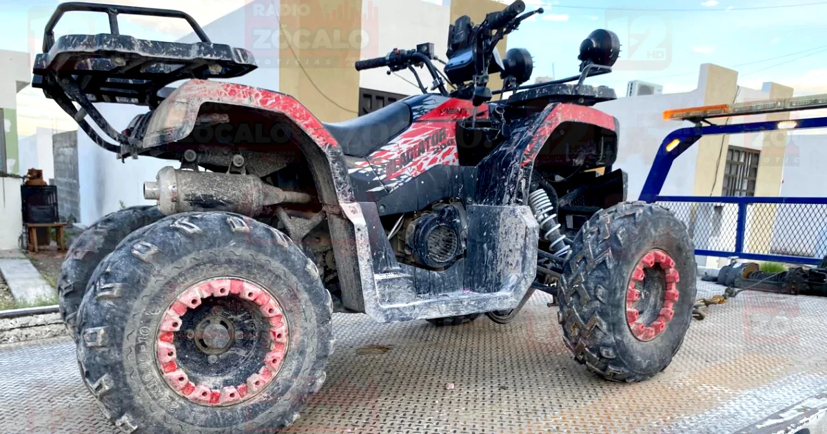 Menores lanzando cascarones alteran el orden en Praderas; aseguran cuatrimoto