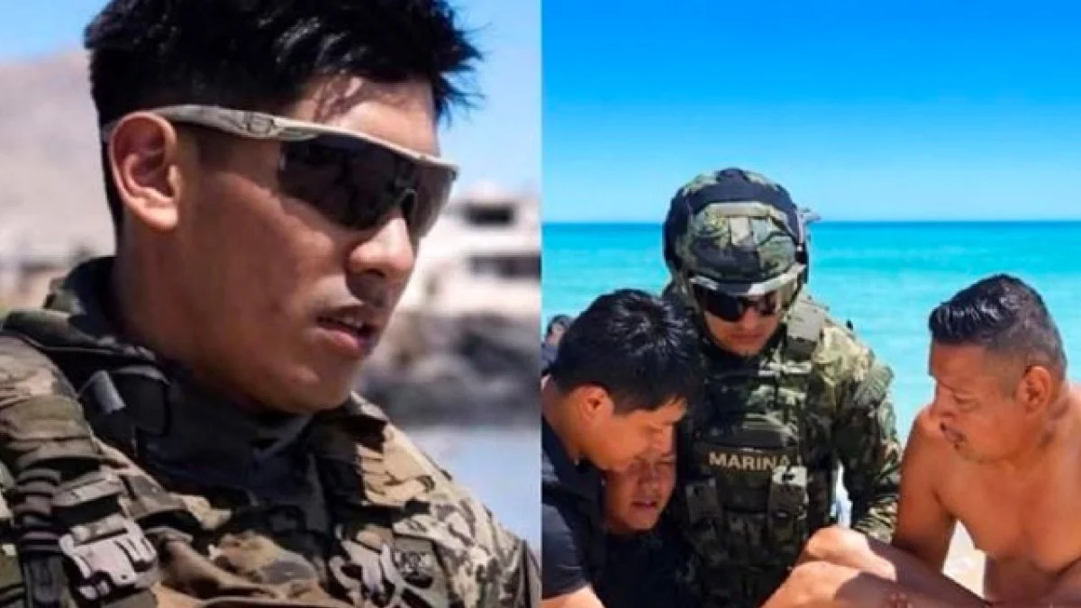 Marino rescata a dos adolescentes de ahogarse en playa de San Felipe, Baja California