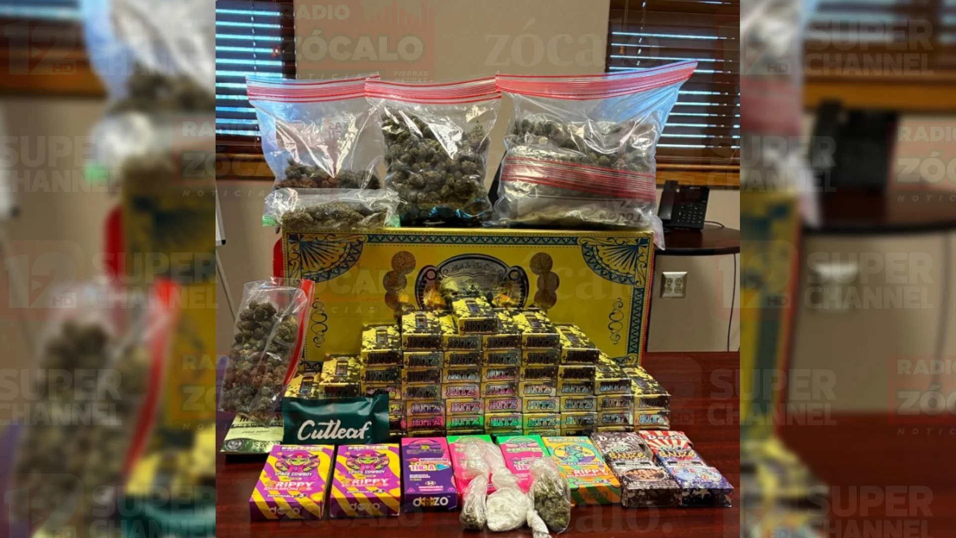 Los jóvenes detenidos enfrentan cargos por fabricación y distribución de drogas