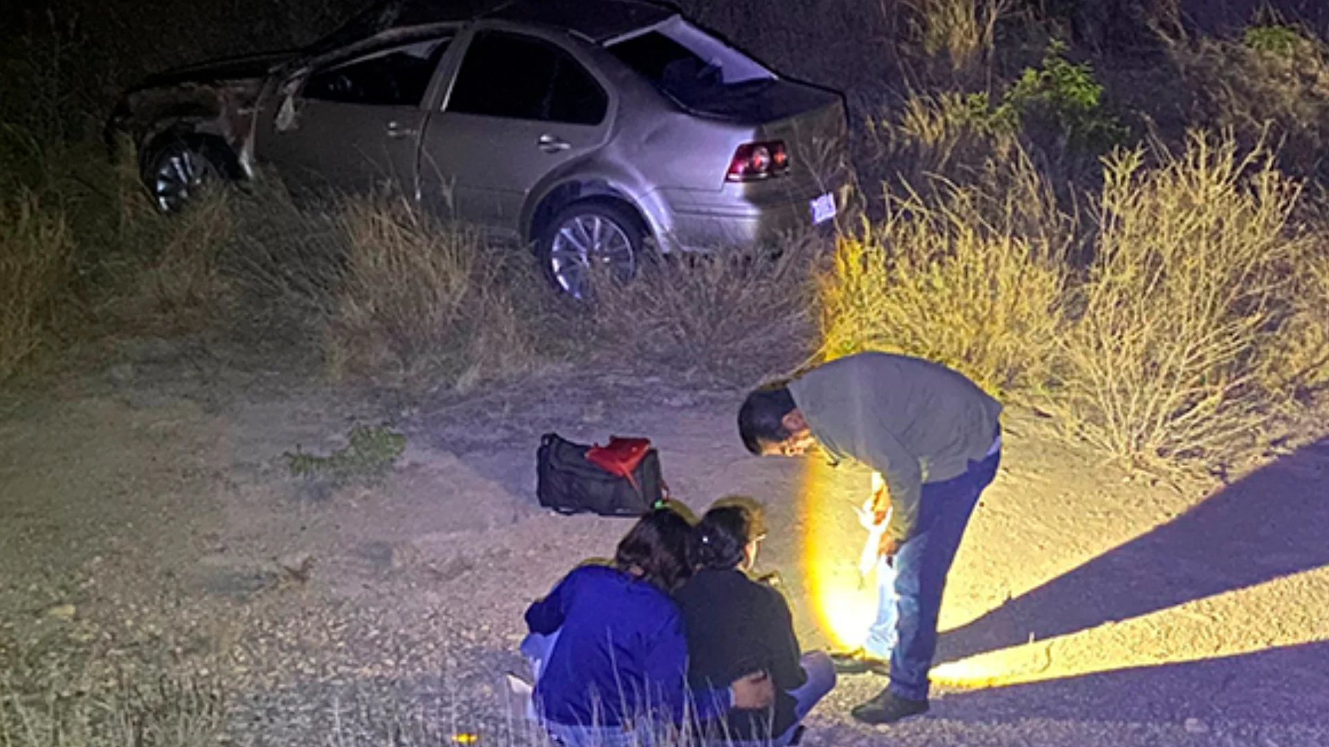 Se dirigían a Acuña y sufren accidente en el kilómetro 11