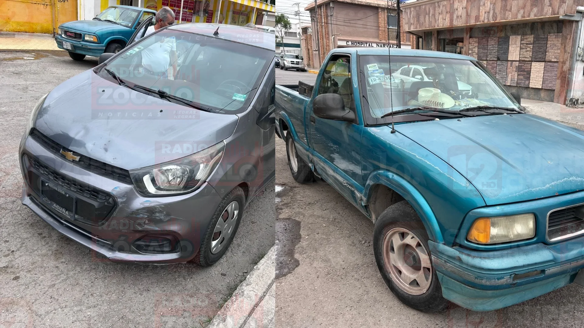 El percance vial ocurrió en la zona centro y dejó únicamente daños materiales